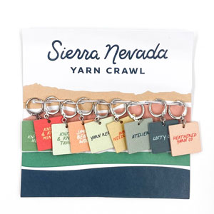 della Q Sierra Nevada Yarn Crawl 2023  - Stitch Marker Set - Stitch Marker Set