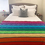 Jimmy Beans Wool - Cascading Rainbows Blanket Patterns photo