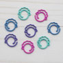 Fox & Pine Stitches Sheep Stitch Markers - Colorful Mix - Split Ring Accessories photo