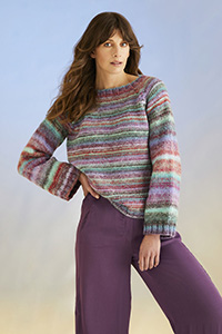 Sirdar Jewelspun Pattern - 10702 Jewelspun with Wool Whirlpool Sweater - PDF DOWNLOAD photo