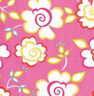 Dena Designs Kumari Garden Fabric - Sachi - Pink
