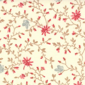 3 Sisters Papillon Fabric - Meandering Ivy - Ivory (4079 11)