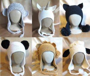 Knitting Pure and Simple Hat and Mitten Patterns - 1306 Animal Hats Pattern