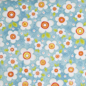 AdornIt Crazy for Daisies Fabric - Daisy Darling - Teal