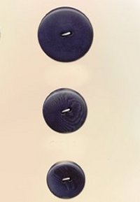 Blue Moon Button Art Nut Buttons - Blue Corozo 3/4"