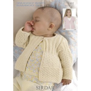 Sirdar Snuggly Patterns - Baby and Children Patterns - 1802 Cardigans - PDF DOWNLOAD