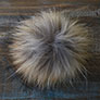 Jimmy Beans Wool Fur Pom Poms - Natural - Snap (6
