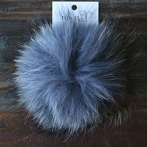 Big Bad Wool Pompoms - Raccoon - Grey (6")