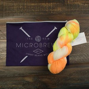 Jimmy Beans Wool A La Carte Micro-Brewed kits 2017 - The Lemonade Shop Simple Sock - Neon Candy Corn