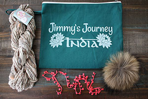Knit Collage Cast Away Hat Kits kits Oak/Natural