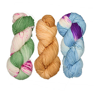 Delicious Yarns Fresh Baked Yarn Club yarn '18 Spring - Green Apple Raspberry/Nutmeg/Macaron