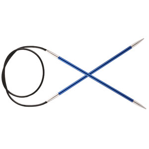 Knitter's Pride Zing Fixed Circular Needles - US 6 (4.0mm) - 16" Sapphire - US 6 (4.0mm) - 16" Sapphire