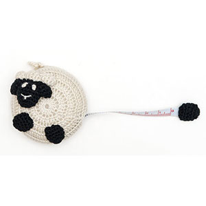Buttons, Etc & Paradise Exotic Accessories Crocheted Tape Measures Sheep