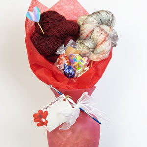 Jimmy Beans Wool Majura Shawl Valentine Bouquet - crochet kits Tart & Peppercorn (Ships Late Jan)