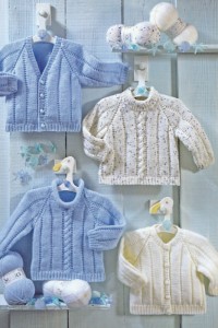 Sirdar Snuggly Patterns - Baby and Children Patterns - 3948 Four Sweaters and Cardigans - PDF DOWNLOAD