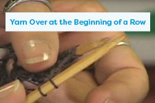 Yarn Over at the Beginning of a Row Knitting Tutorial