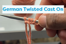 German Twisted Cast On Knitting Tutorial