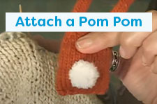 How to Attach a Pom Pom Tutorial
