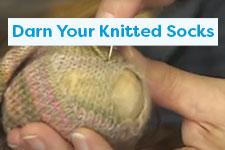 Darn Your Knitted Socks Knitting Tutorial