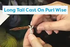 Long Tail Cast On Purl Wise Knitting Tutorial