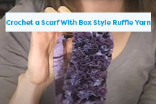 Crochet a Scarf With Box Style Ruffle Yarn Crochet Tutorial