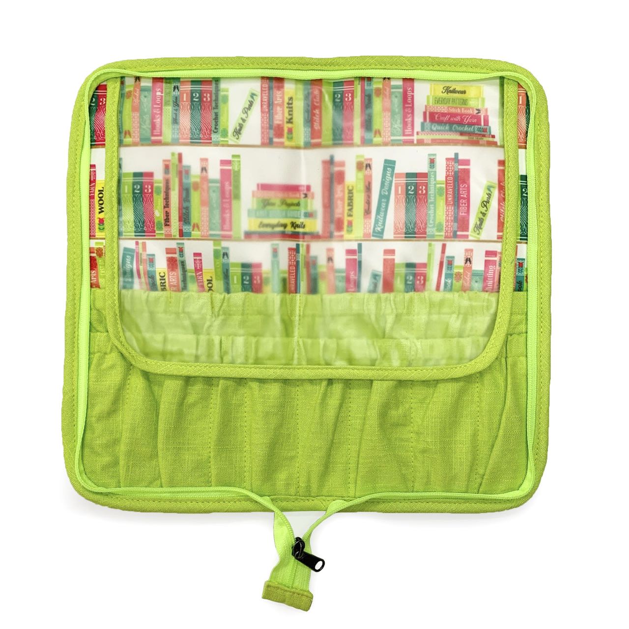 della Q Chicken Boots DPN/Crochet Hook Case - *Linen - Library - Lime

