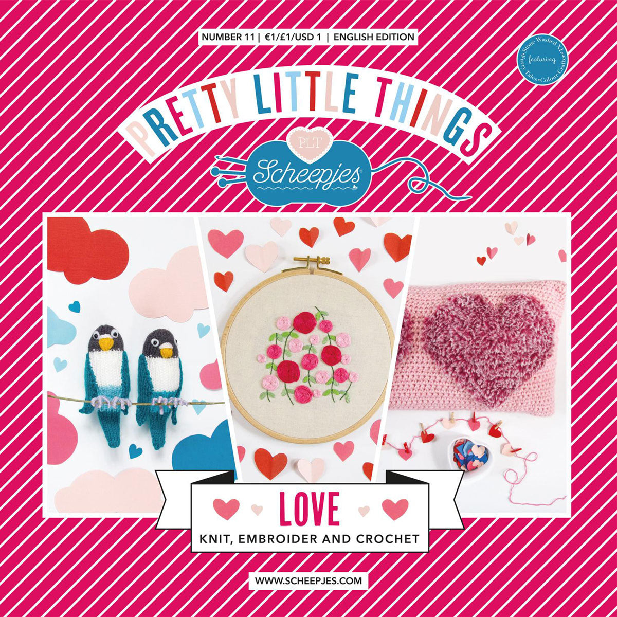 Scheepjes Pretty Little Things Patterns - No 11. Love (Knit, Embroider, and Crochet) - Extra Image
