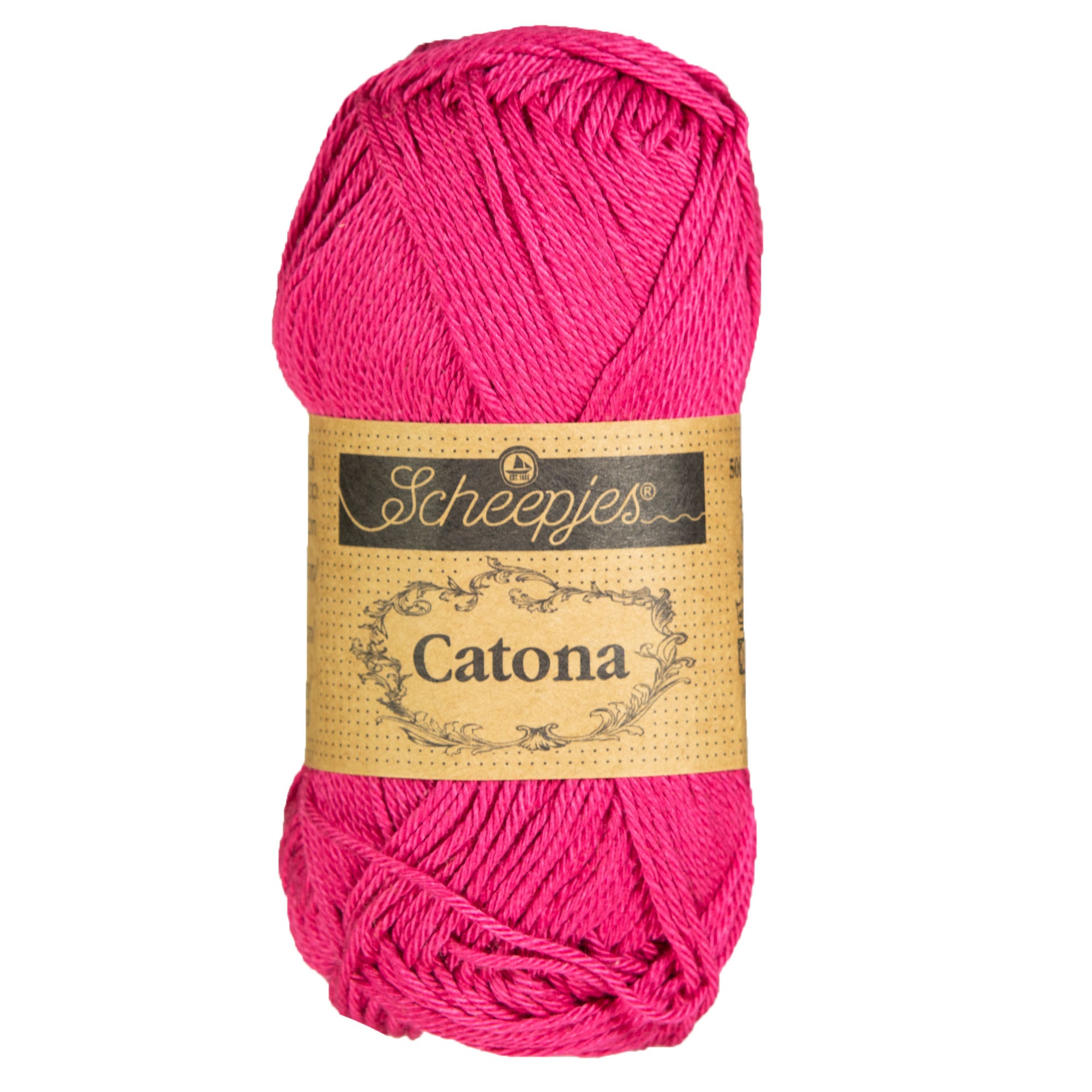 Scheepjes Catona Yarn - 413 Cherry - Zoom Image
