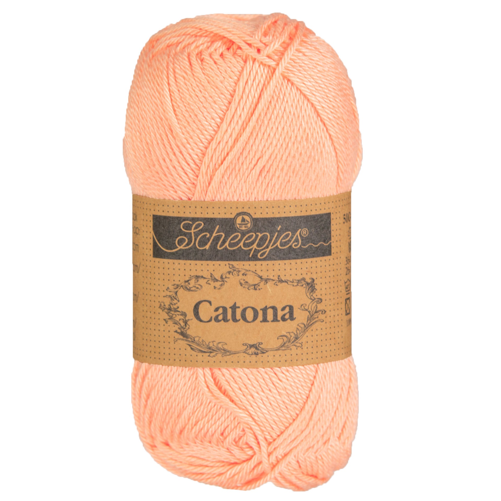 Scheepjes Catona Yarn - 414 Vintage Peach - Zoom Image
