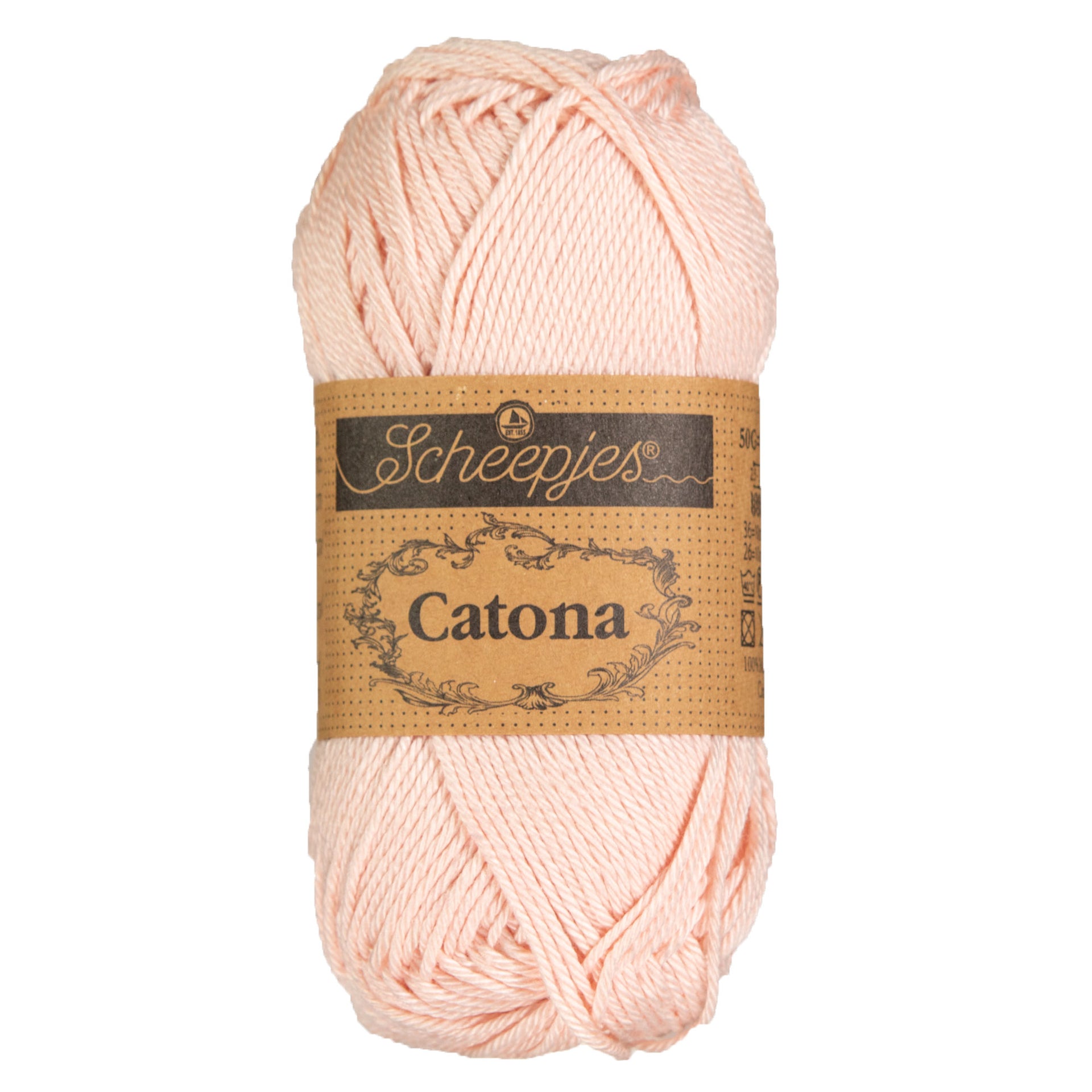 Scheepjes Catona Yarn - 263 Petal Peach - Zoom Image
