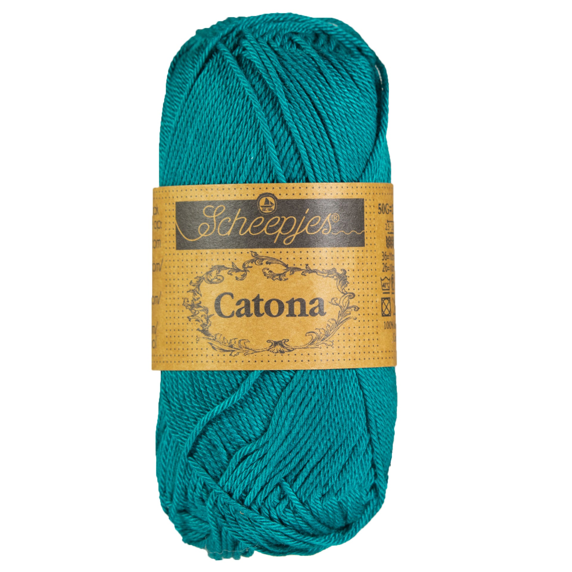Scheepjes Catona Yarn - 401 Dark Teal - Zoom Image
