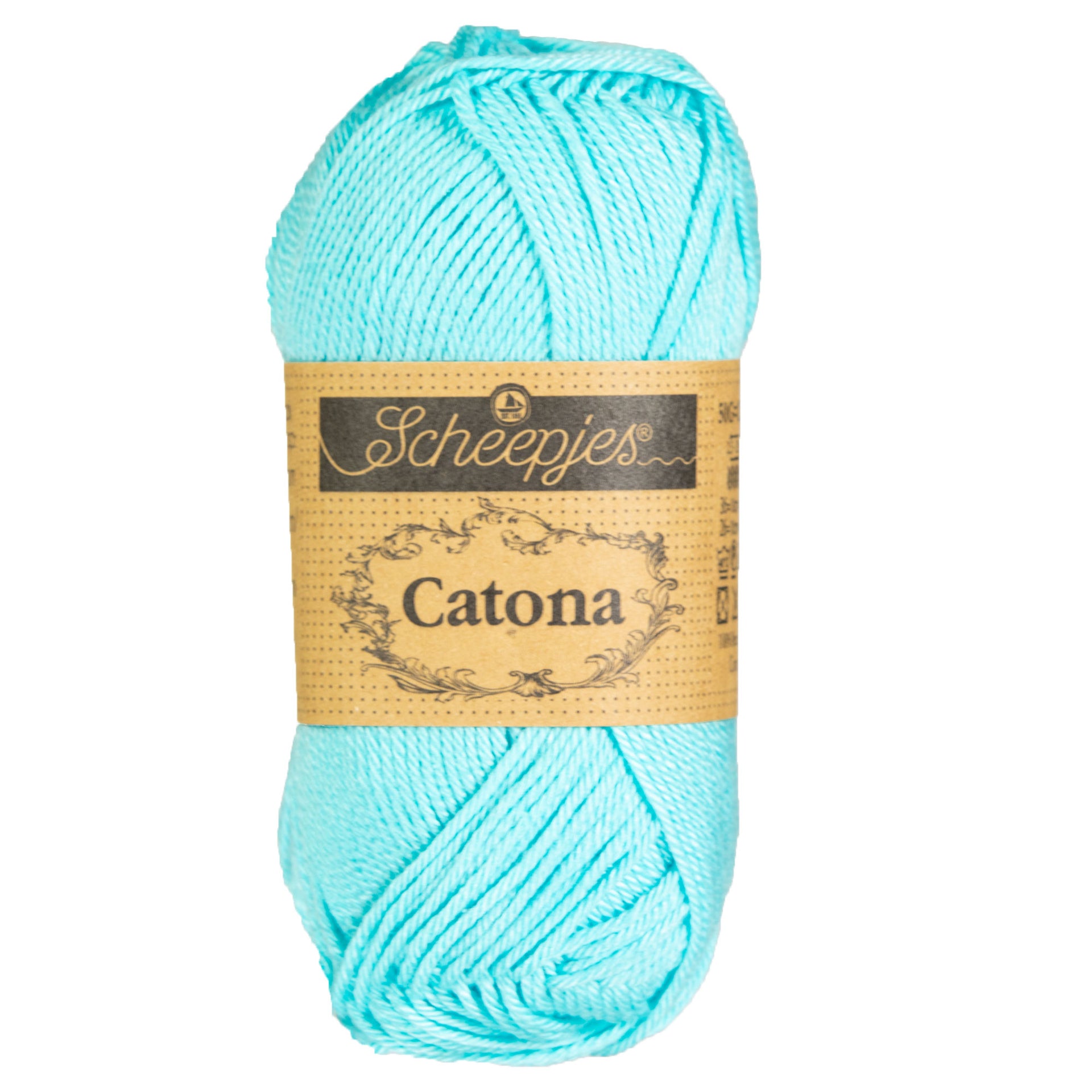 Scheepjes Catona Yarn - 397 Cyan - Zoom Image

