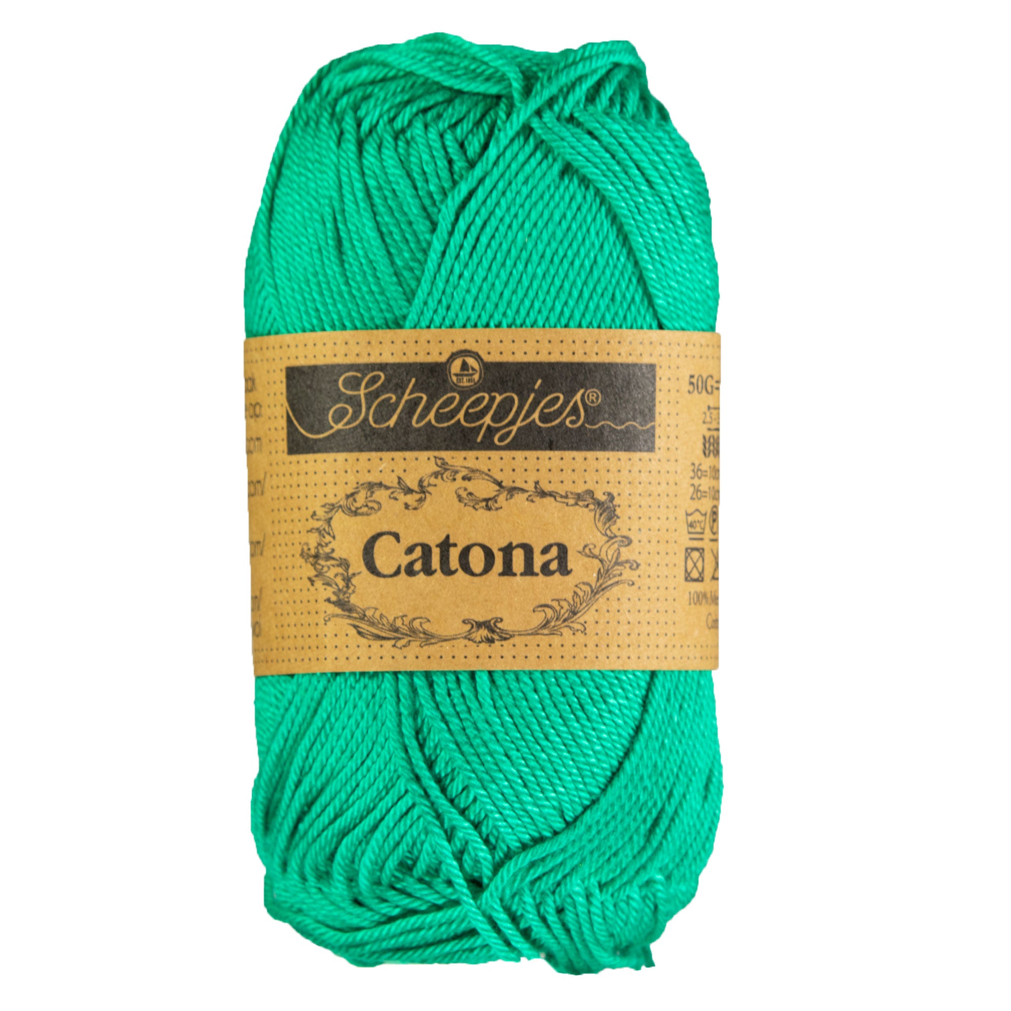 Scheepjes Catona Yarn - 514 Jade - Zoom Image