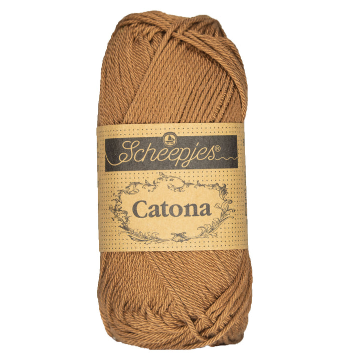 Scheepjes Catona Yarn - 157 Root Beer - Zoom Image