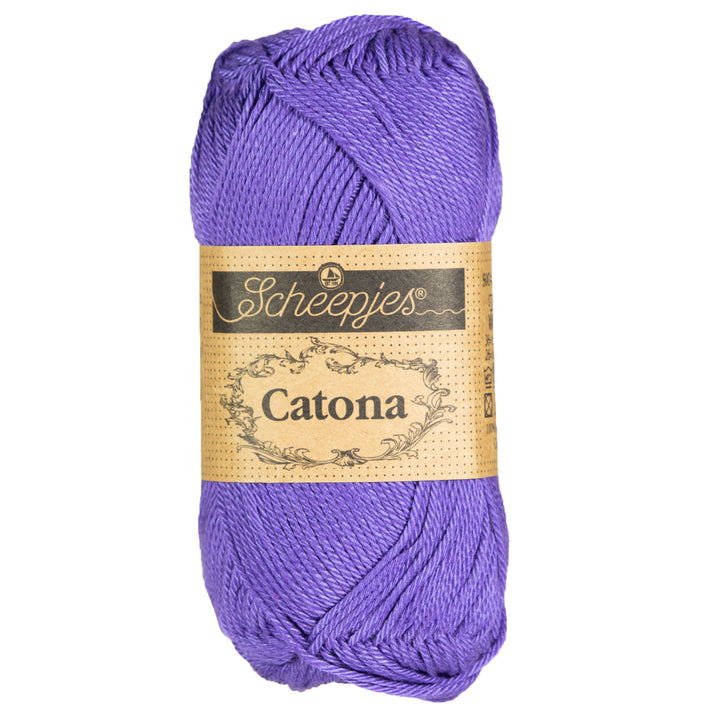 Scheepjes Catona Yarn - 508 Deep Amethyst - Zoom Image