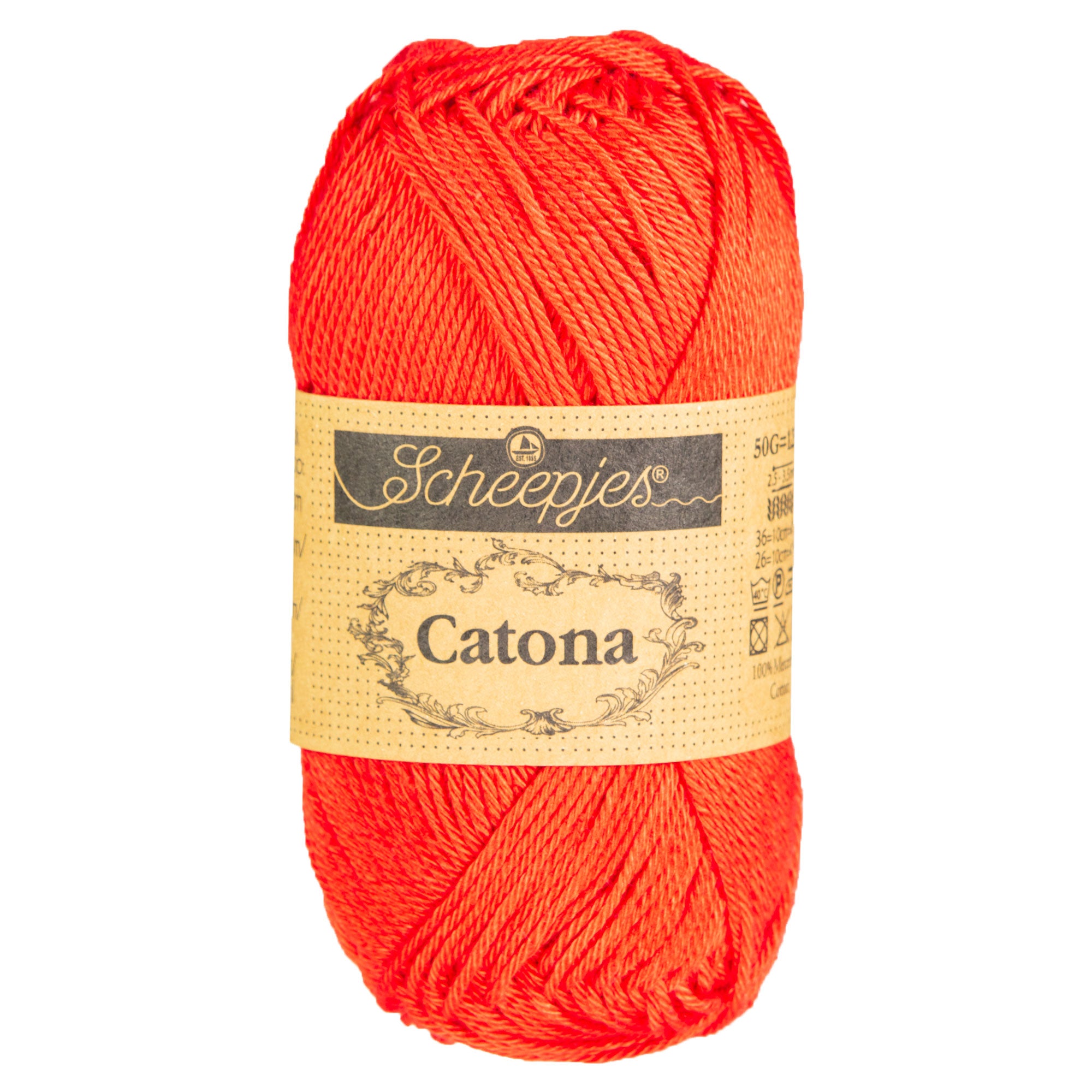 Scheepjes Catona Yarn - 390 Poppy Rose - Zoom Image