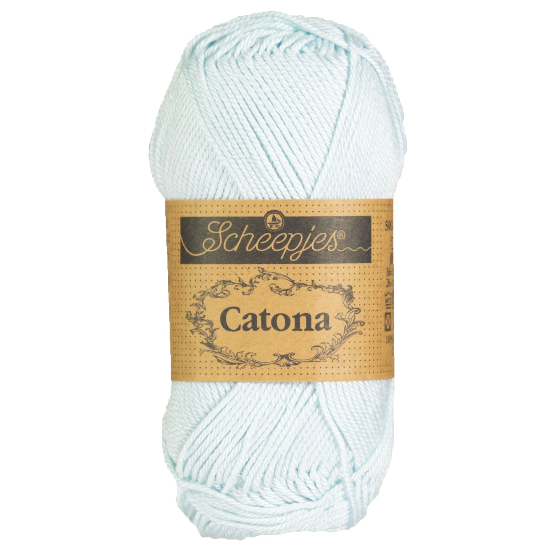 Scheepjes Catona Yarn - 509 Baby Blue - Zoom Image
