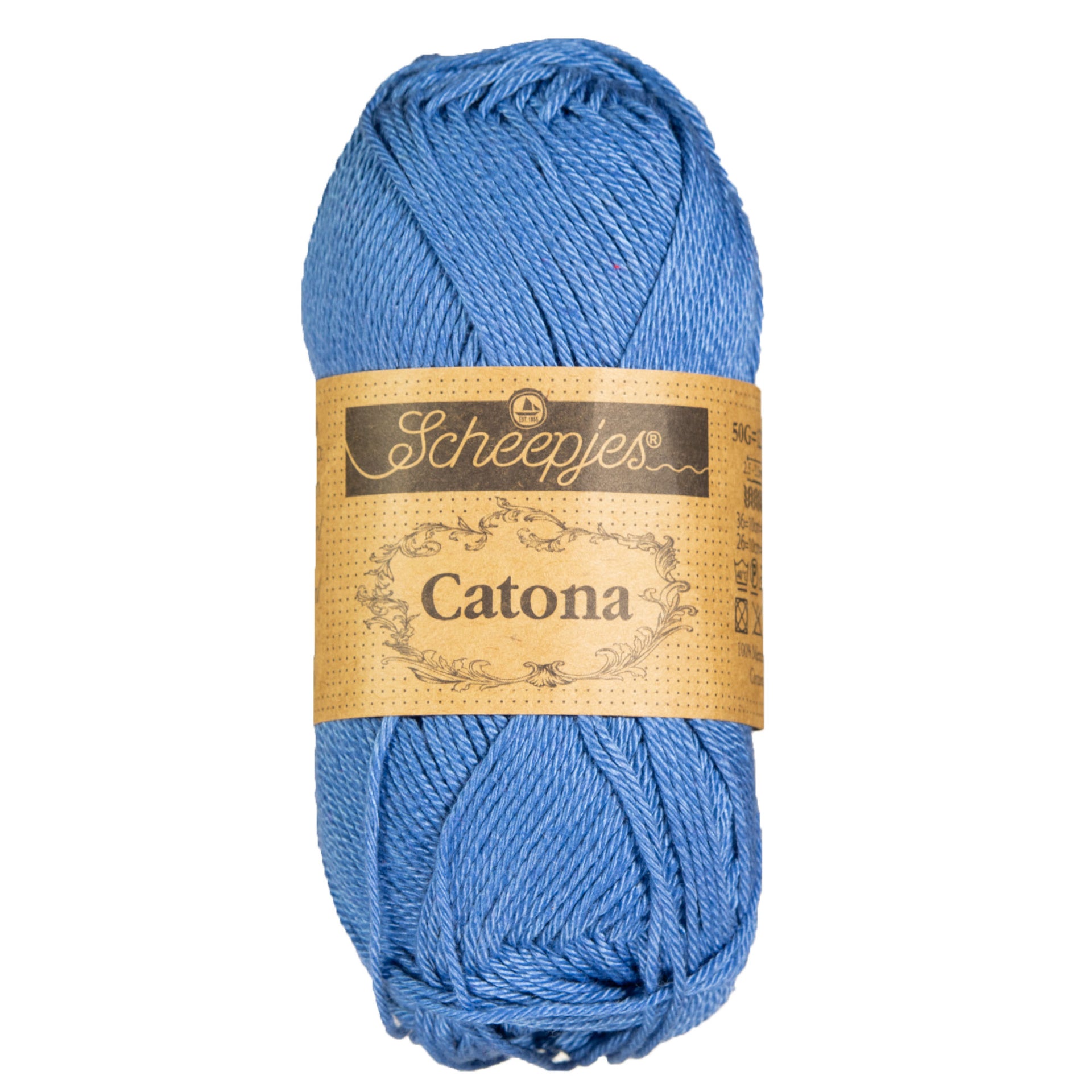 Scheepjes Catona Yarn - 261 Capri Blue - Zoom Image
