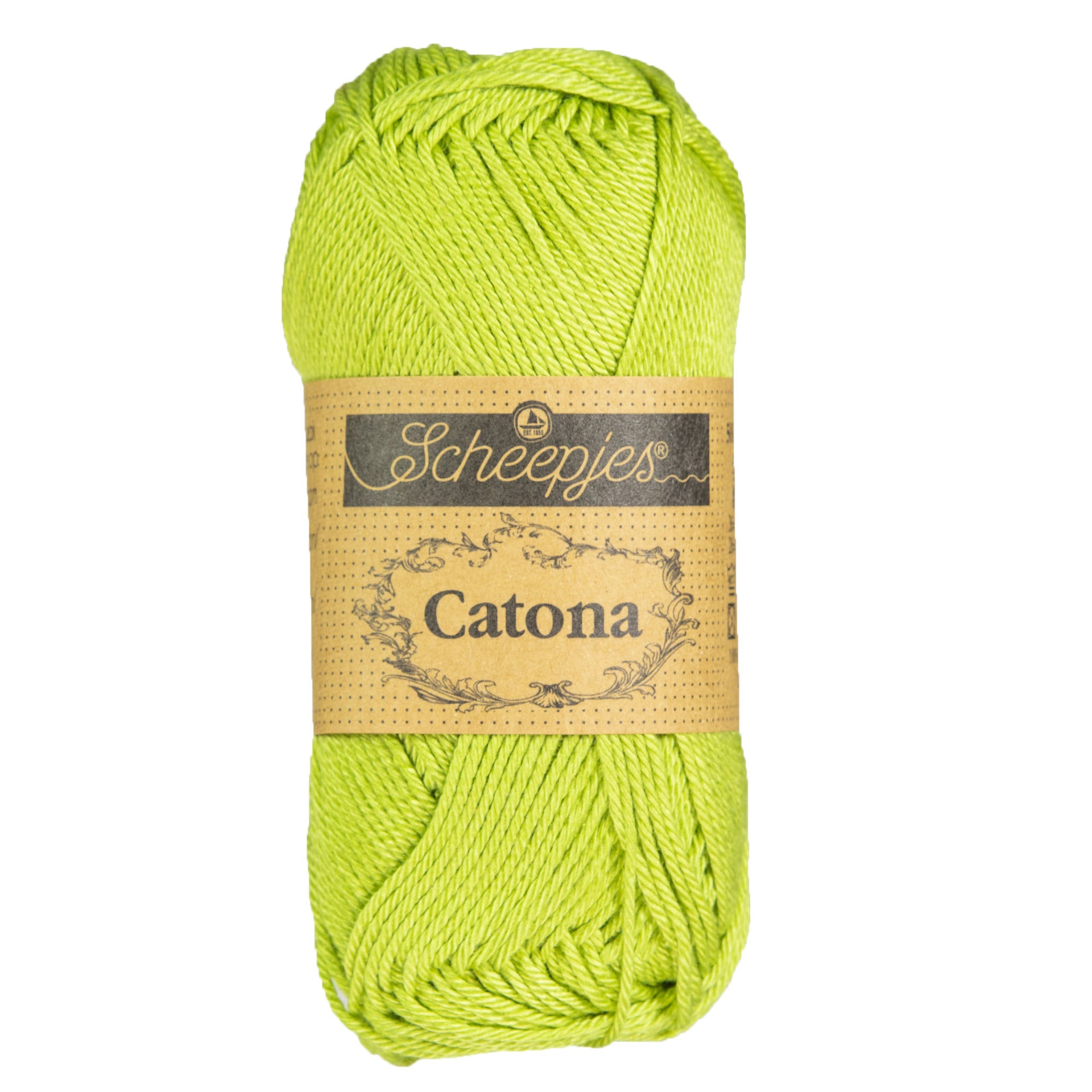 Scheepjes Catona Yarn - 512 Lime - Zoom Image
