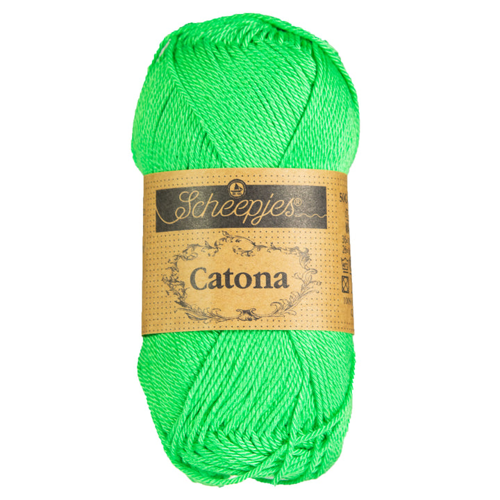 Scheepjes Catona Yarn - 389 Apple Green - Zoom Image