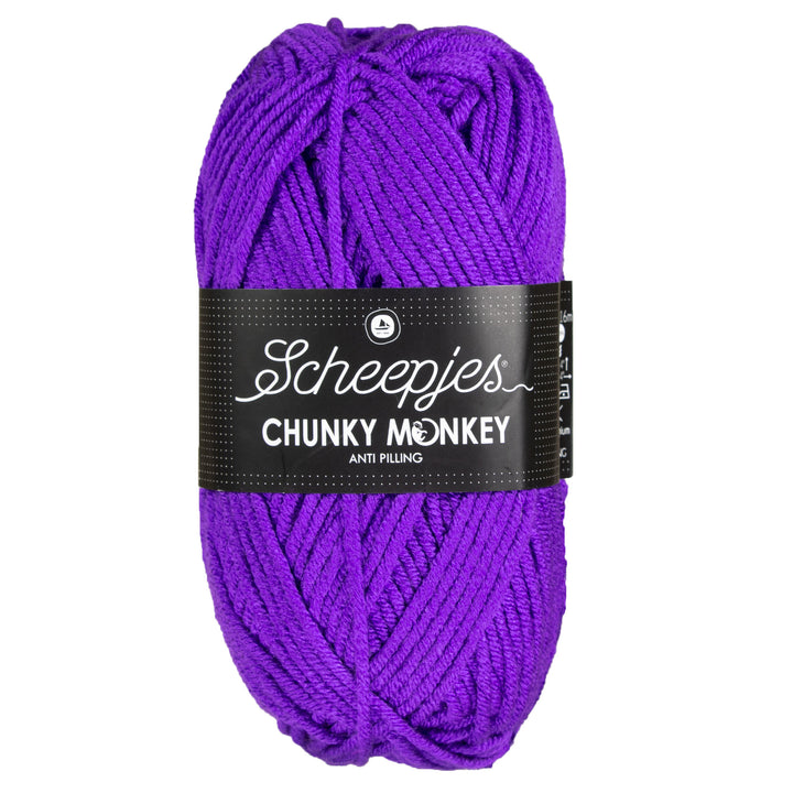 Scheepjes Chunky Monkey Yarn - 2001 Deep Violet - Zoom Image