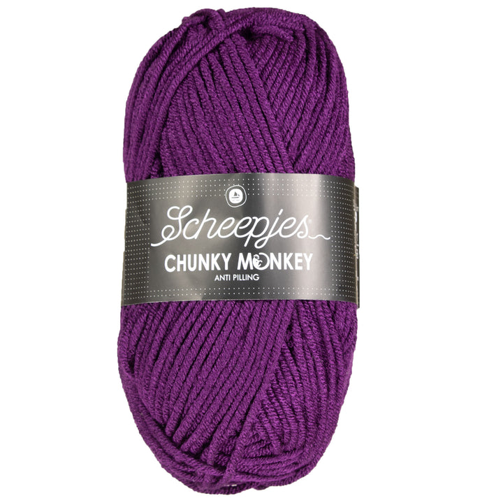 Scheepjes Chunky Monkey Yarn - 1425 Purple - Zoom Image