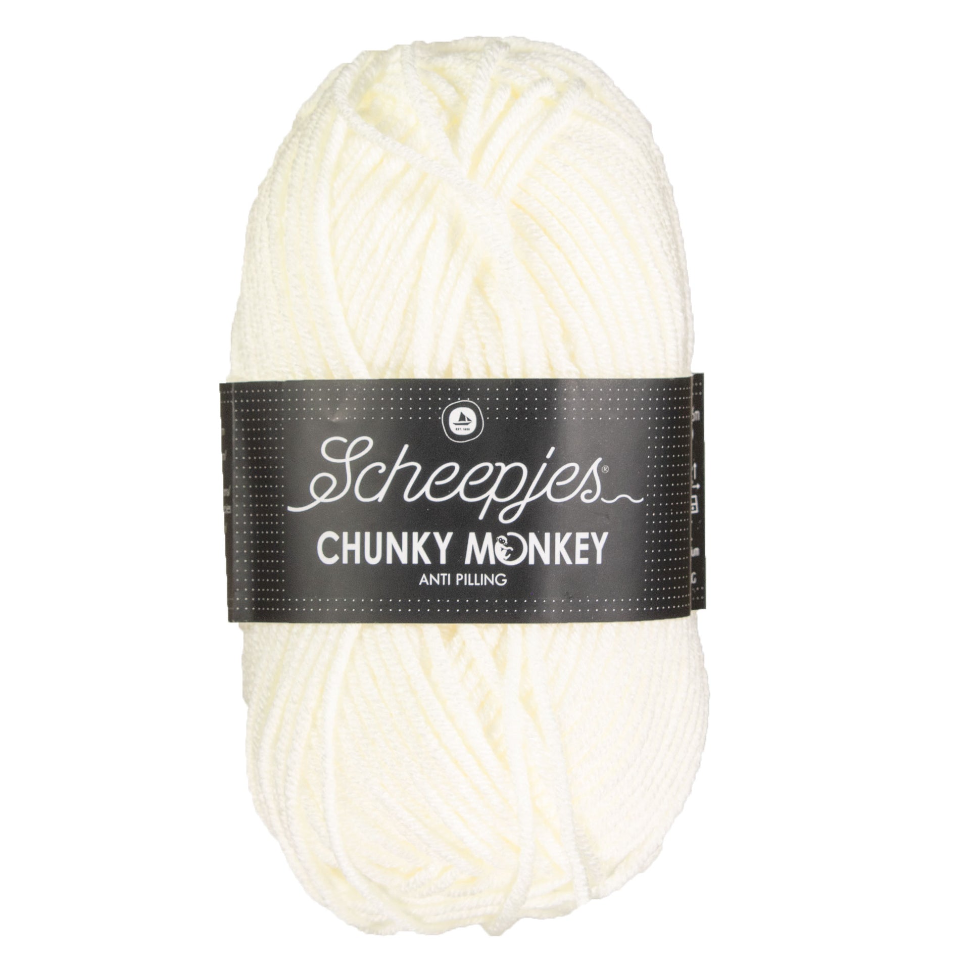 Scheepjes Chunky Monkey Yarn - 1005 Cream - Zoom Image
