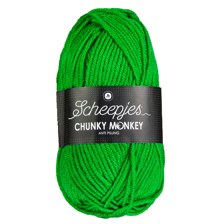 Scheepjes Chunky Monkey Yarn - 2014 Emerald - Zoom Image