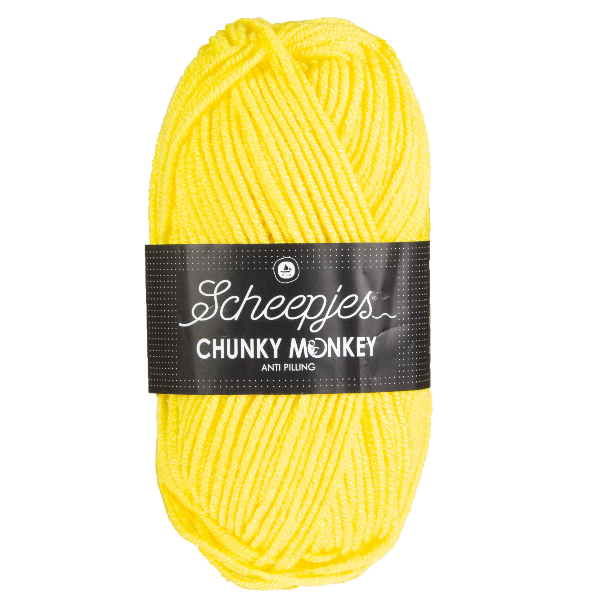 Scheepjes Chunky Monkey Yarn - 1263 Lemon - Zoom Image