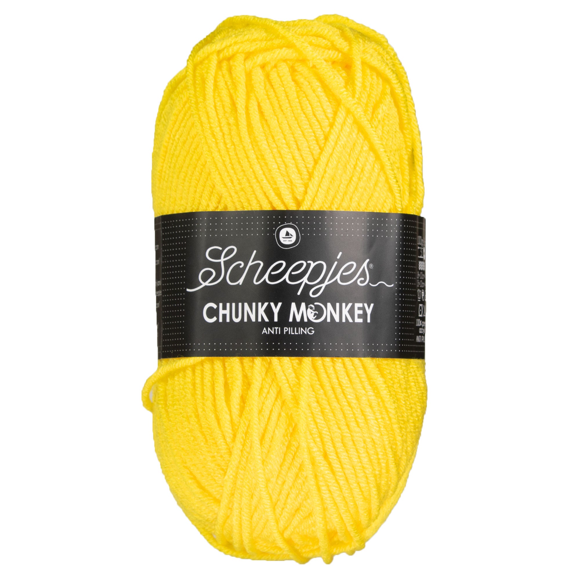 Scheepjes Chunky Monkey Yarn - 2008 Yellow - Zoom Image