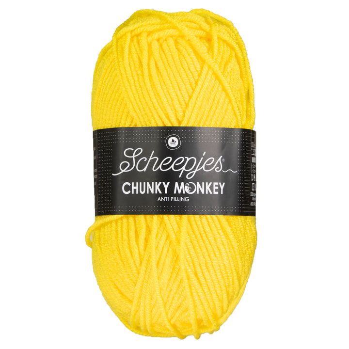 Scheepjes Chunky Monkey Yarn - 2008 Yellow - Zoom Image