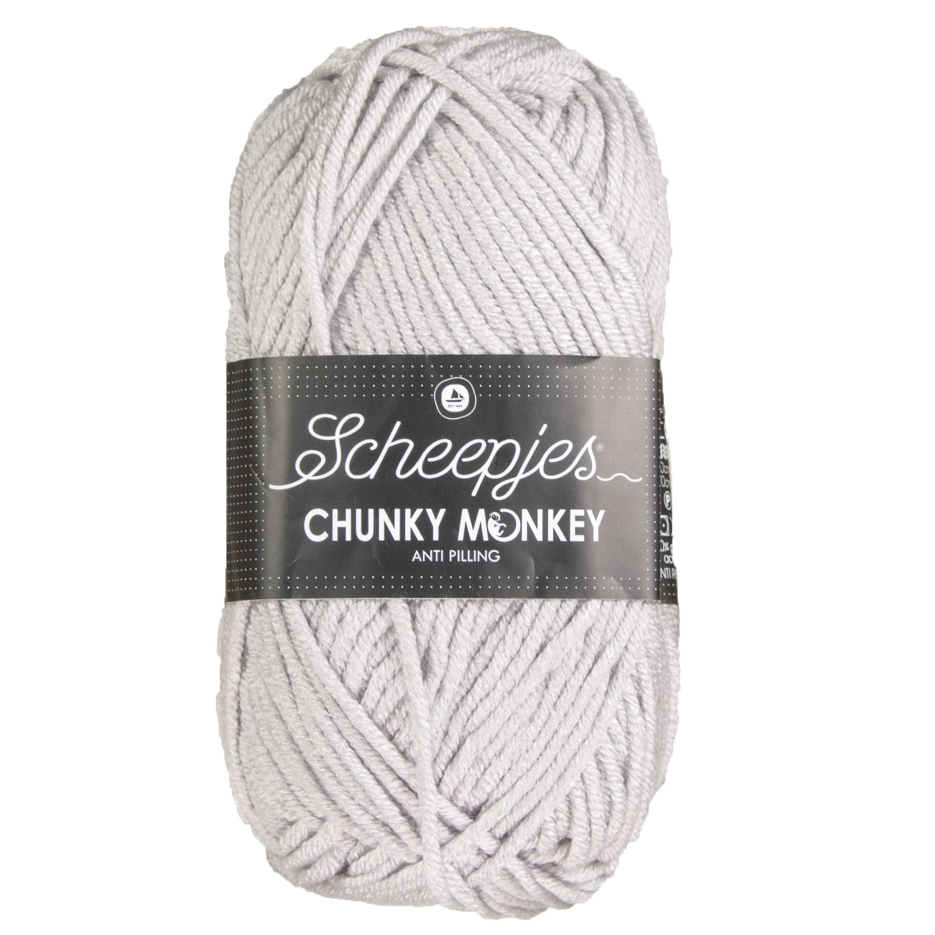 Scheepjes Chunky Monkey Yarn - 1203 Pale Grey - Zoom Image
