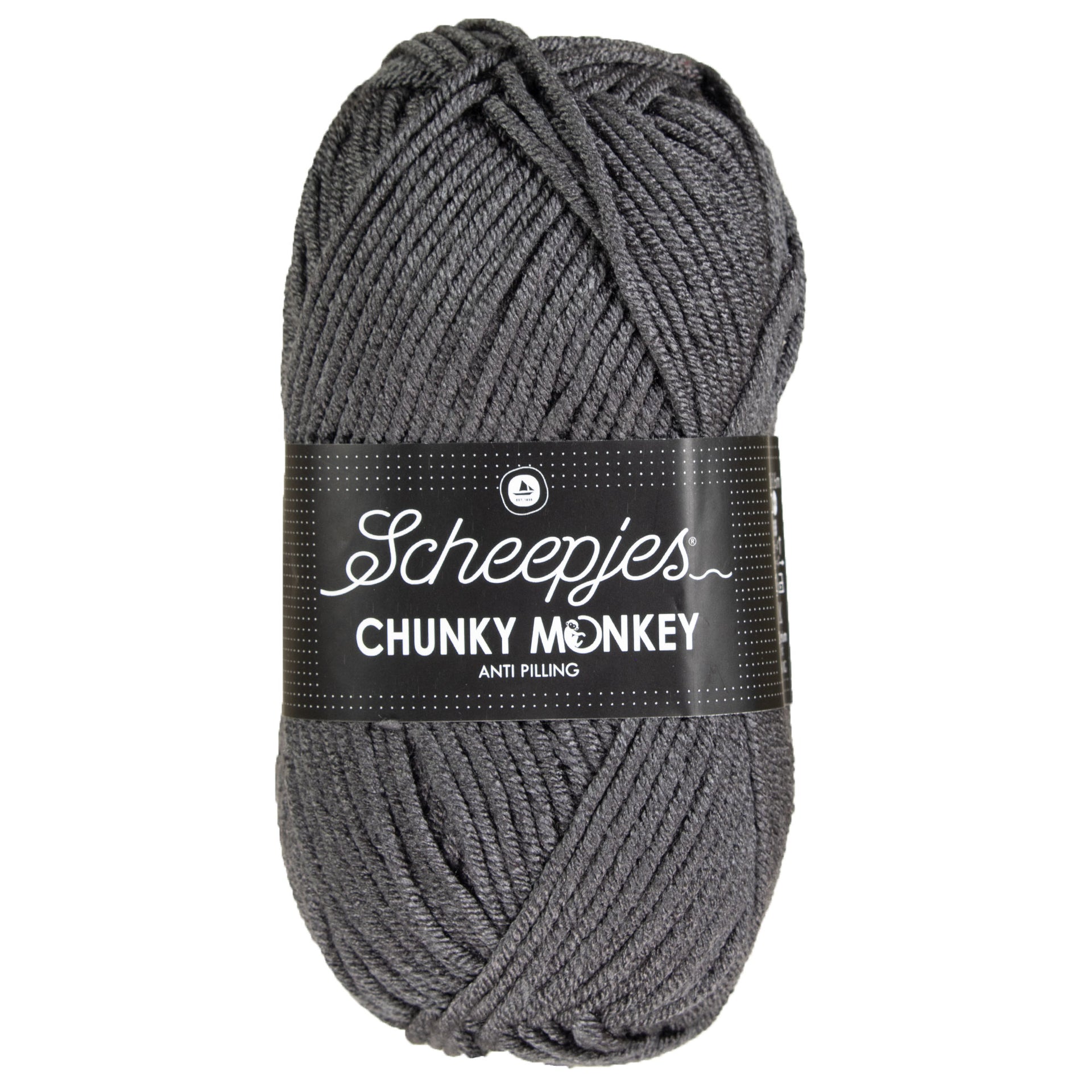 Scheepjes Chunky Monkey Yarn - 2018 Dark Grey - Zoom Image
