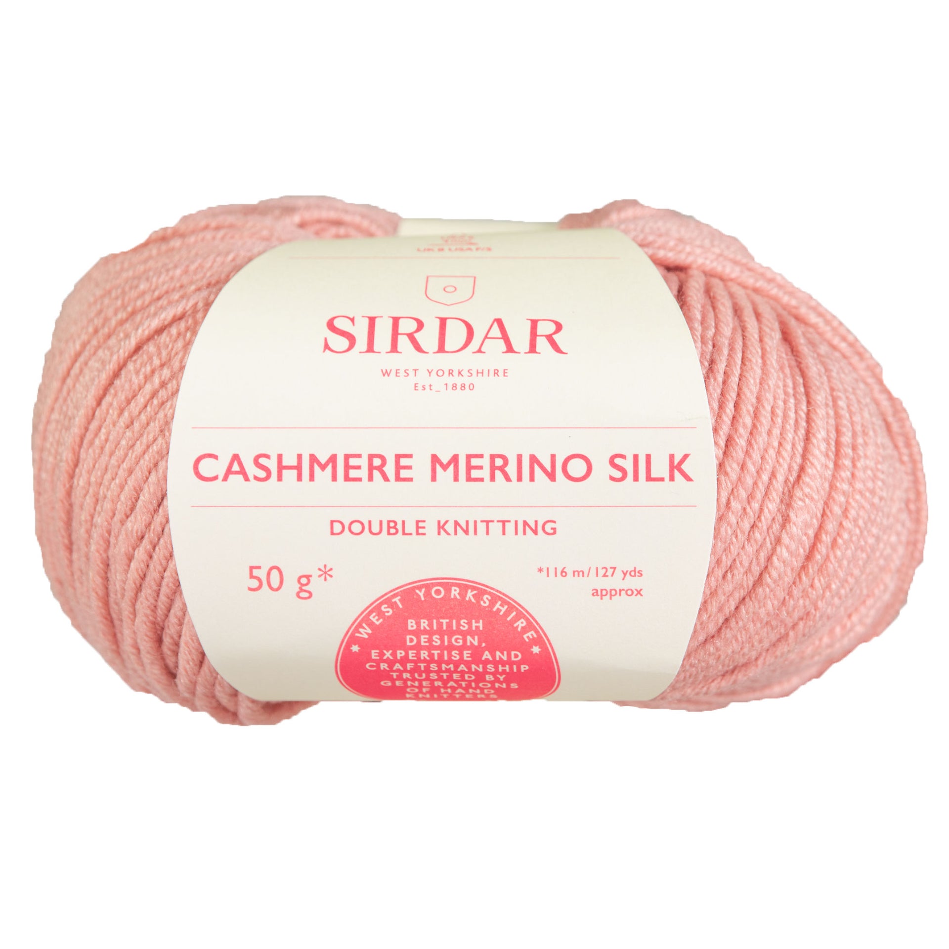 Sirdar Cashmere Merino Silk DK Yarn - 411 English Rose - Zoom Image

